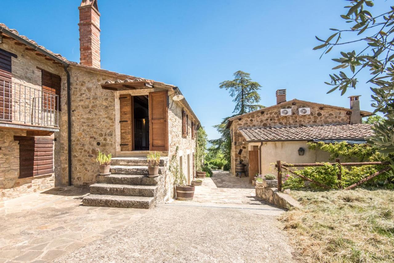 Appartamento Gemma Bianca-Tavoleto Castiglione dʼOrcia Dış mekan fotoğraf
