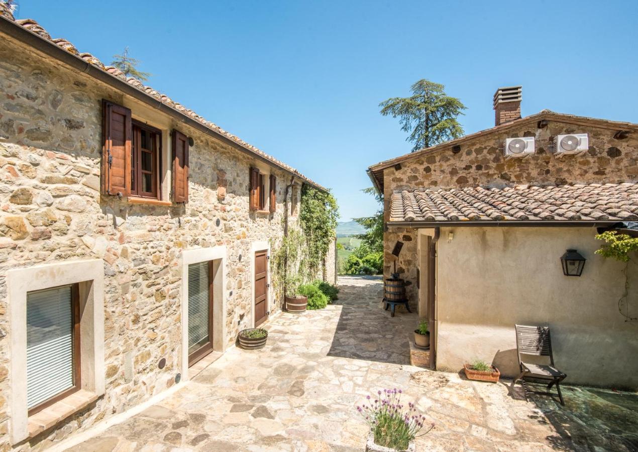 Appartamento Gemma Bianca-Tavoleto Castiglione dʼOrcia Dış mekan fotoğraf